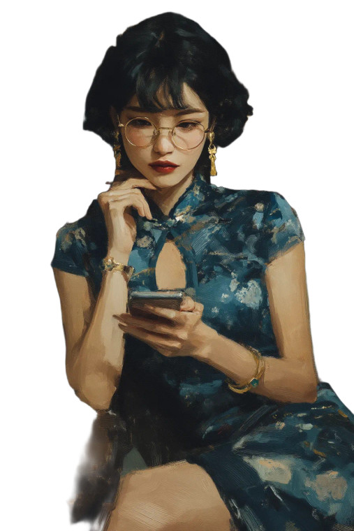 Chinese Girl V13 Vinyl Car Decal Sticker – Waterproof & UV-Resistant 