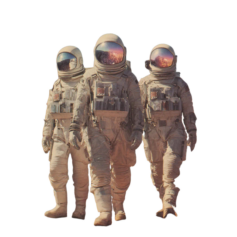 Astronauts Desert Planet Vinyl Car Decal Sticker – Waterproof & UV-Resistant 