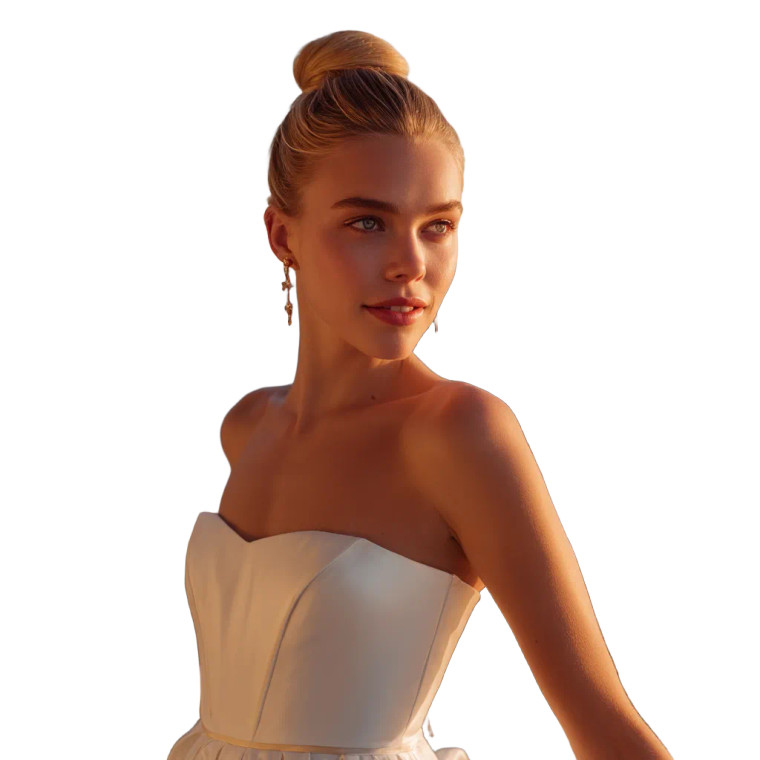 Elegant Evening Gown V7 Vinyl Car Decal Sticker – Waterproof & UV-Resistant 