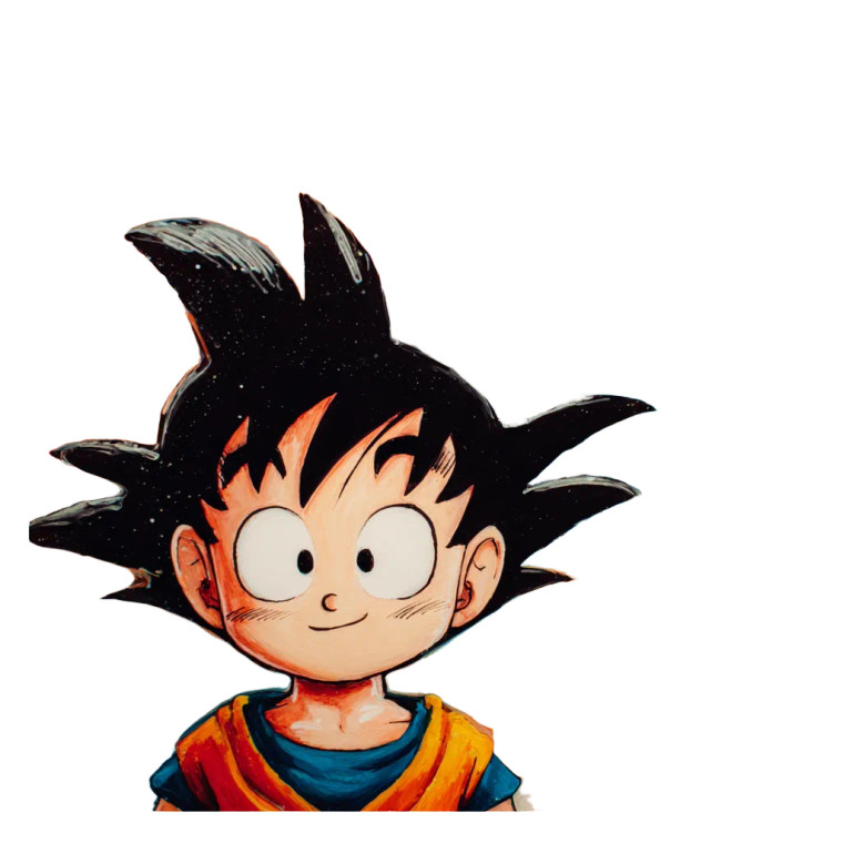 Goku Big Eyes Vinyl Car Decal Sticker – Waterproof & UV-Resistant 