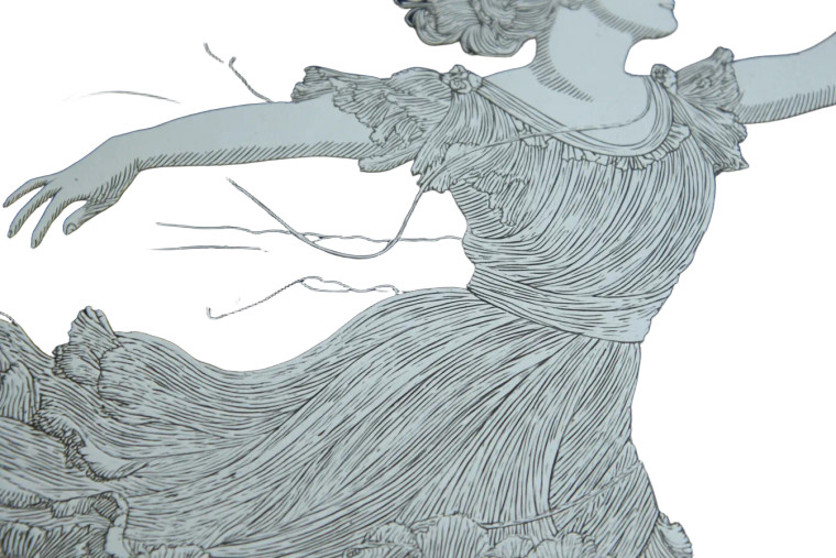 Floating Feminine Figure Vinyl Car Decal Sticker – Waterproof & UV-Resistant 