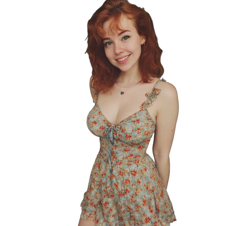 Redhead E-Girl Vinyl Car Decal Sticker – Waterproof & UV-Resistant 