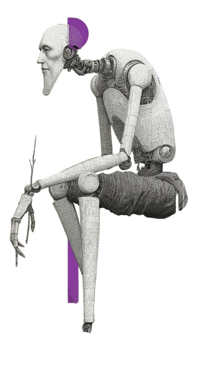 Futuristic Robot Bee V2 Vinyl Car Decal Sticker – Waterproof & UV-Resistant 