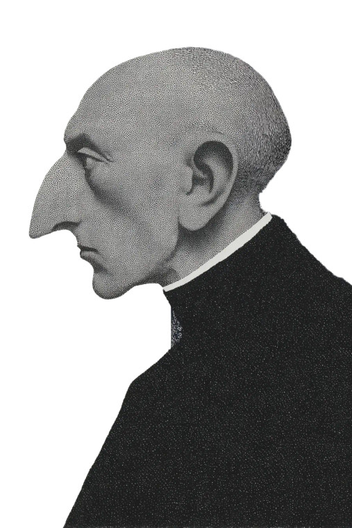 Exaggerated Portrait Vinyl Car Decal Sticker – Waterproof & UV-Resistant 