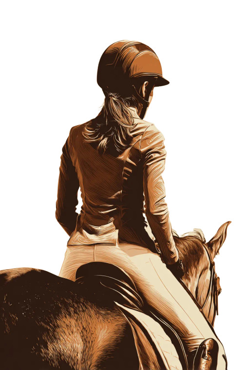 Horse Riding Girl Vinyl Car Decal Sticker – Waterproof & UV-Resistant 