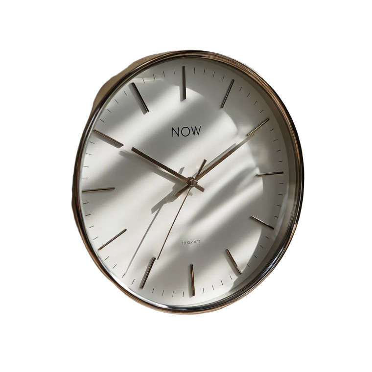 Modern Now Clock Vinyl Car Decal Sticker – Waterproof & UV-Resistant 