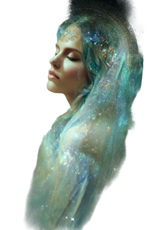 Divine Labradorite Goddess Vinyl Car Decal Sticker – Waterproof & UV-Resistant 