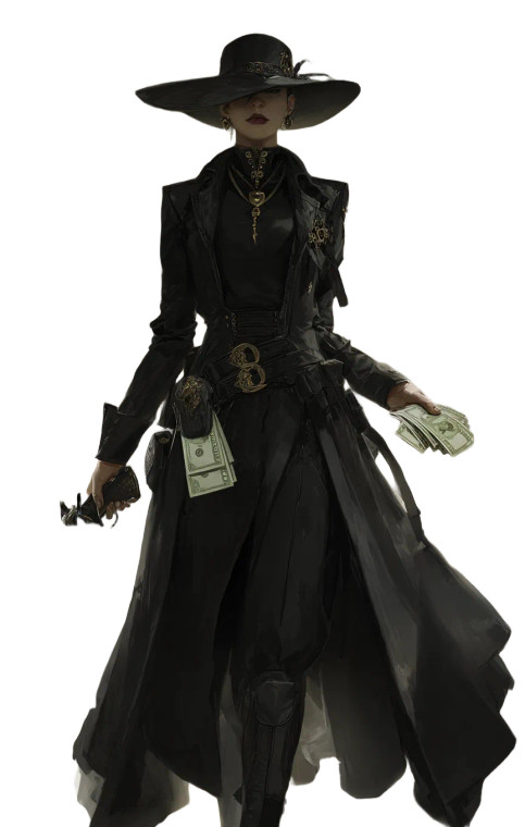 Mysterious Gunwoman Vinyl Car Decal Sticker – Waterproof & UV-Resistant 