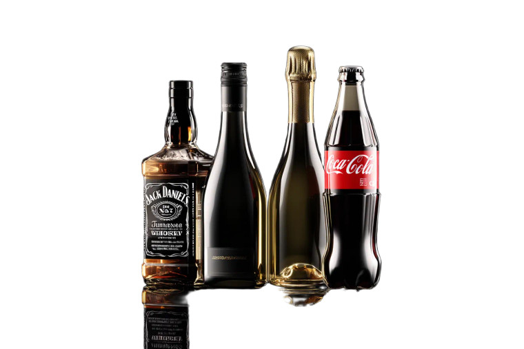 Luxury Bottle Quartet Vinyl Car Decal Sticker – Waterproof & UV-Resistant 