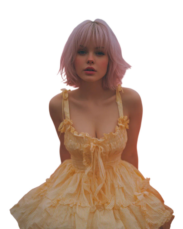 Slavic Girl Pastel Vinyl Car Decal Sticker – Waterproof & UV-Resistant 