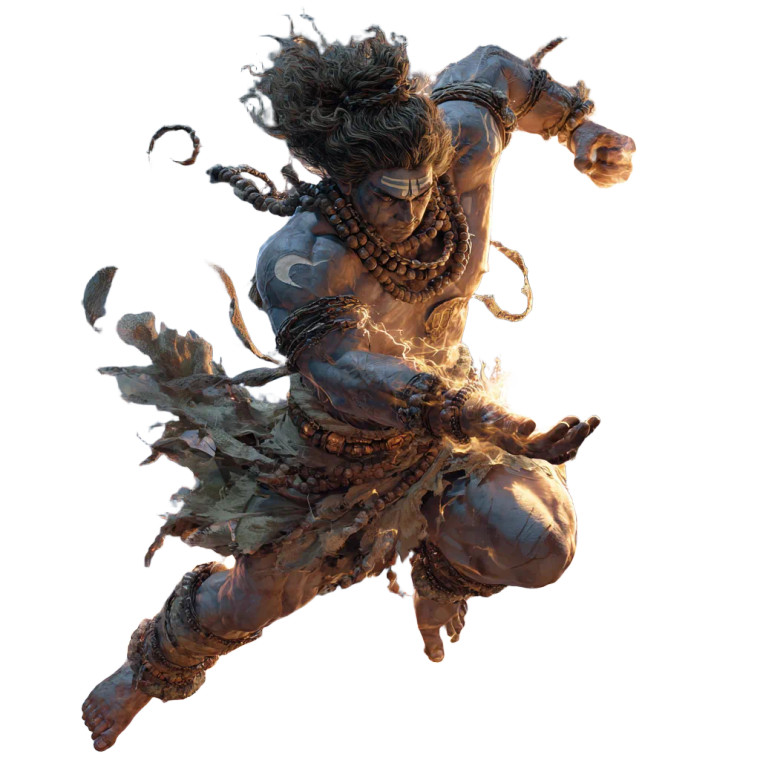 Lord Shiva Tandava Vinyl Car Decal Sticker – Waterproof & UV-Resistant 