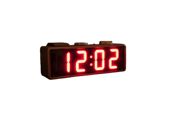 Retro Alarm Clock Vinyl Car Decal Sticker – Waterproof & UV-Resistant 