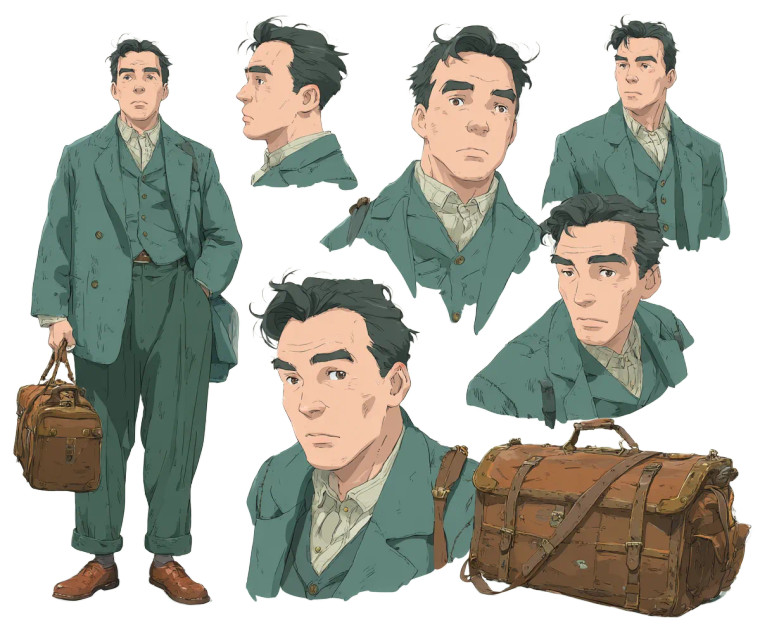 Animated Young Man Vinyl Car Decal Sticker – Waterproof & UV-Resistant 