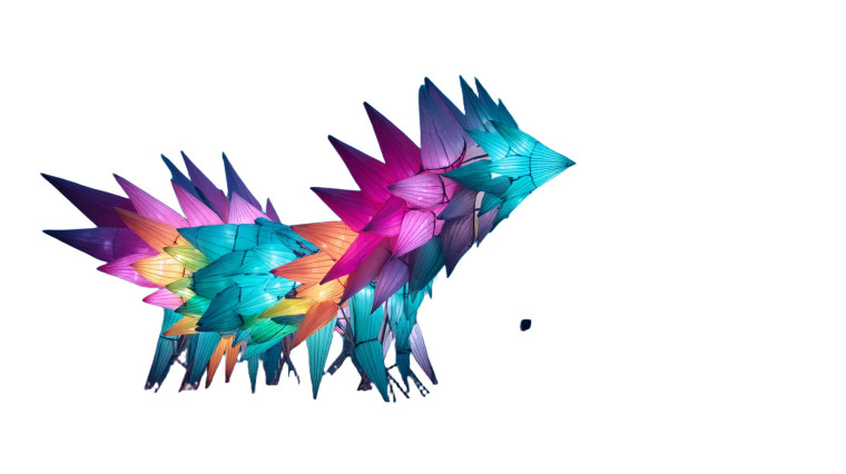 Phoenix Light Sculpture Vinyl Car Decal Sticker – Waterproof & UV-Resistant 