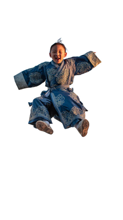 Joyful Hanfu Boy Vinyl Car Decal Sticker – Waterproof & UV-Resistant 