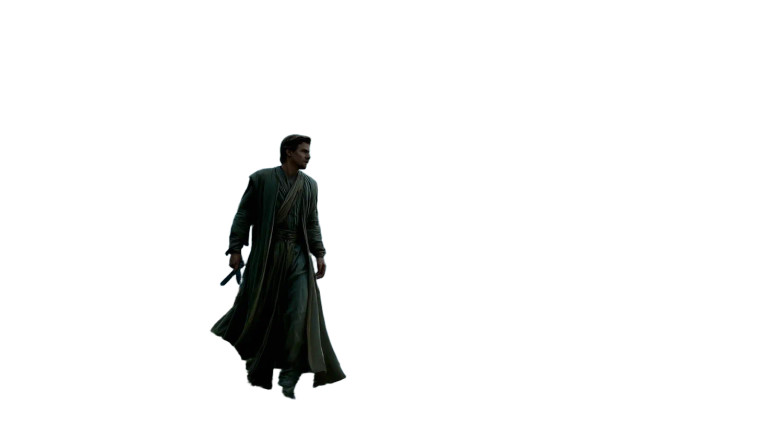 Mysterious Robed Wanderer Vinyl Car Decal Sticker – Waterproof & UV-Resistant 