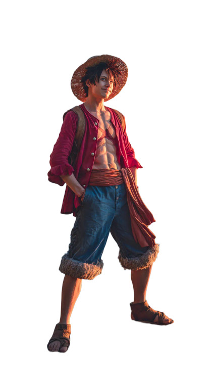 Real-Life Luffy Vinyl Car Decal Sticker – Waterproof & UV-Resistant 