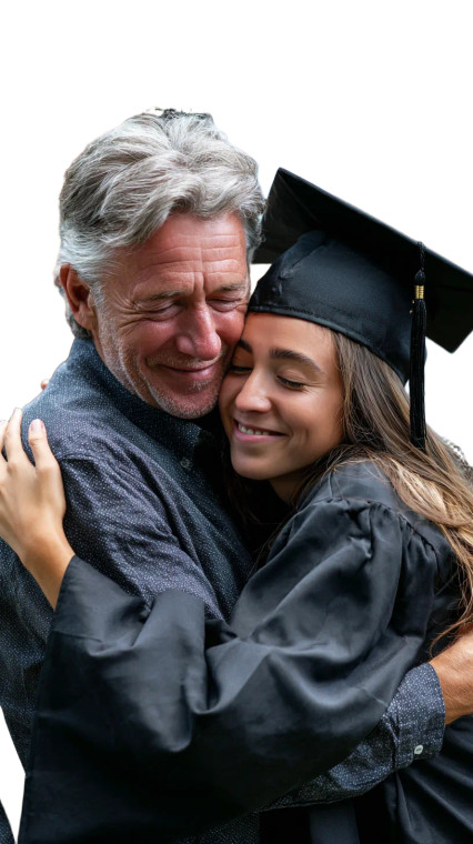 Graduation Hug Vinyl Car Decal Sticker – Waterproof & UV-Resistant  Graduation Hug Vinyl Car Decal Sticker – Waterproof & UV-Resistant