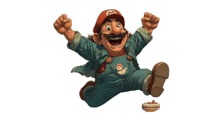 Joyful Super Mario Vinyl Car Decal Sticker – Waterproof & UV-Resistant 