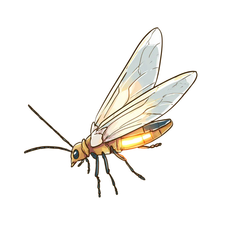 Glowing Firefly V2 Vinyl Car Decal Sticker – Waterproof & UV-Resistant 