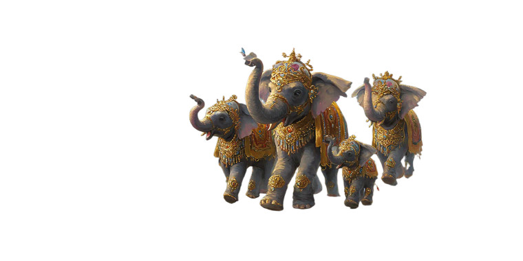 Majestic Elephant Family Vinyl Car Decal Sticker – Waterproof & UV-Resistant 