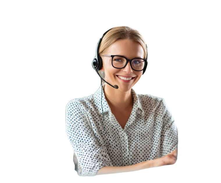 Friendly Office Woman Vinyl Car Decal Sticker – Waterproof & UV-Resistant 
