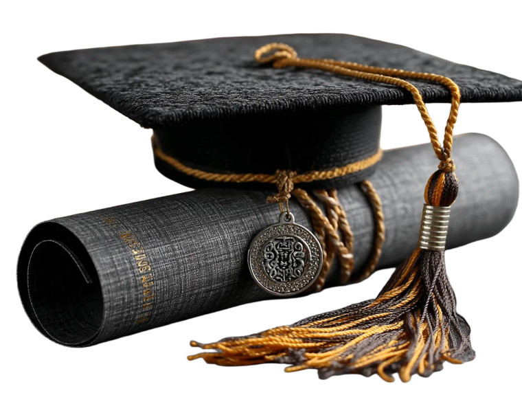 Graduation Cap V7 Vinyl Car Decal Sticker – Waterproof & UV-Resistant 