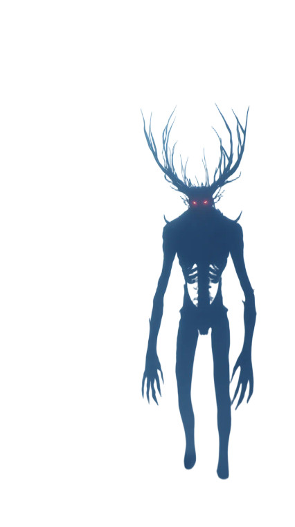 Scary Forest Demon Vinyl Car Decal Sticker – Waterproof & UV-Resistant 