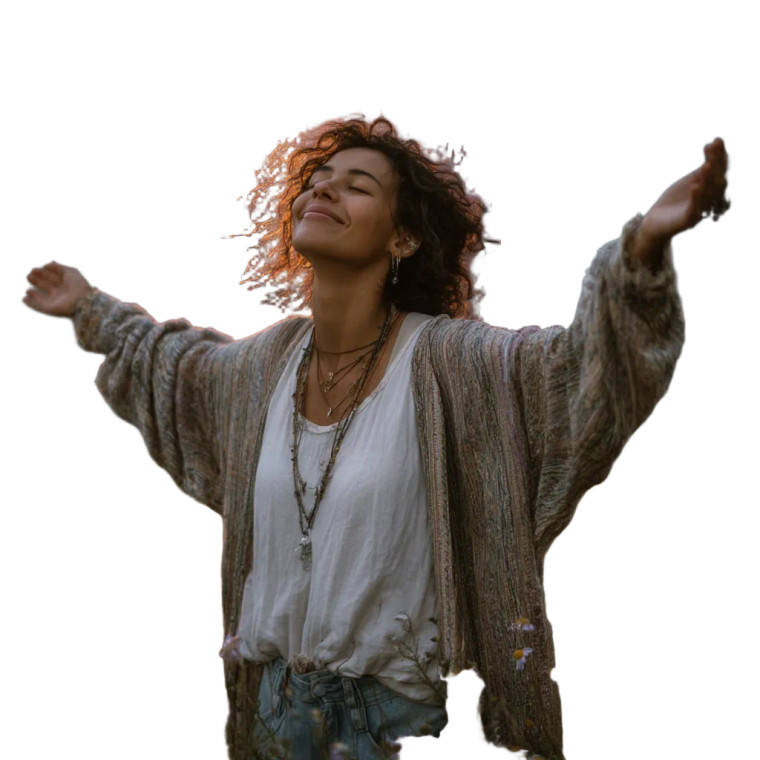 Radiant Woman V4 Vinyl Car Decal Sticker – Waterproof & UV-Resistant 