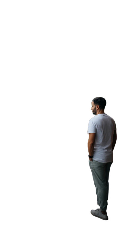 Man On Balcony V2 Vinyl Car Decal Sticker – Waterproof & UV-Resistant 