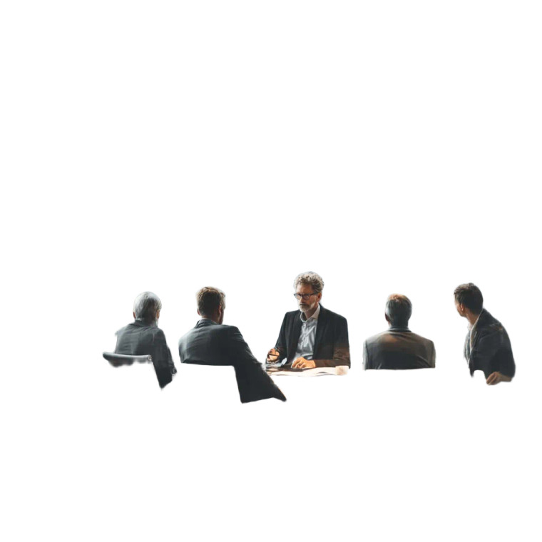 Office Meeting Discussion V2 Vinyl Car Decal Sticker – Waterproof & UV-Resistant 