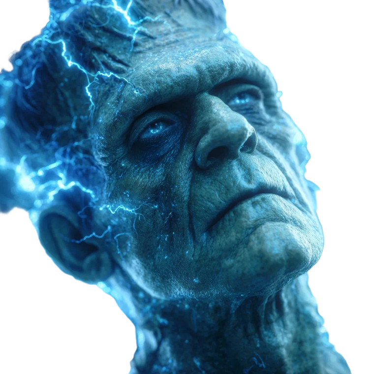 Psychedelic Frankenstein Vinyl Car Decal Sticker – Waterproof & UV-Resistant 