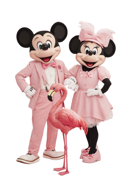 Mickey, Minnie, Flamingo Vinyl Car Decal Sticker – Waterproof & UV-Resistant 