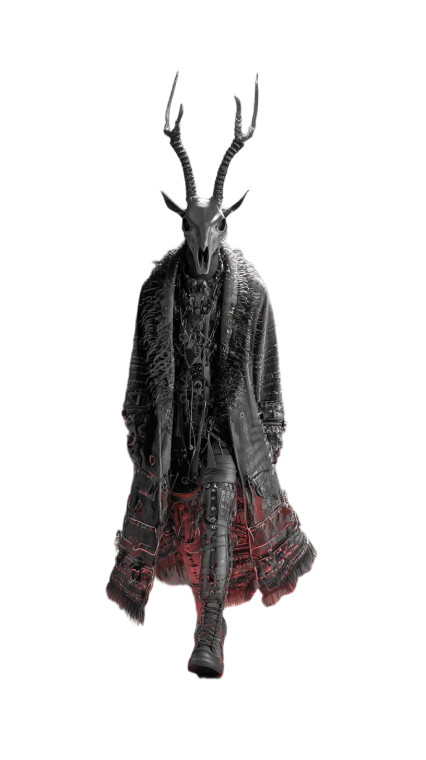 Demonic Wendigo Runway Vinyl Car Decal Sticker – Waterproof & UV-Resistant 