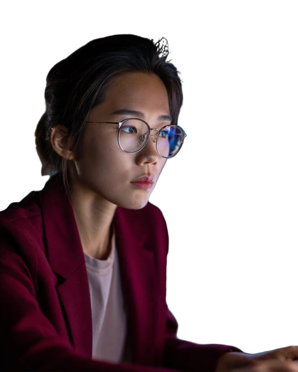 Focused Programmer Working Vinyl Car Decal Sticker – Waterproof & UV-Resistant 