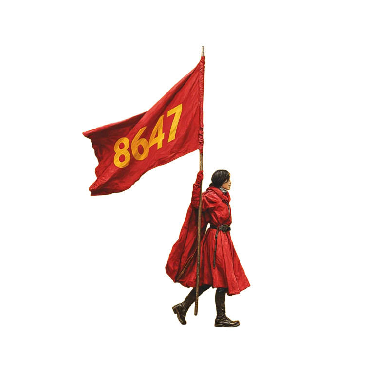 Red Cloak Waver Vinyl Car Decal Sticker – Waterproof & UV-Resistant 