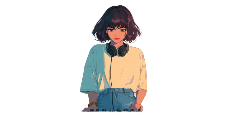 Anime Girl Dj Vinyl Car Decal Sticker – Waterproof & UV-Resistant  Anime Girl Dj Vinyl Car Decal Sticker – Waterproof & UV-Resistant