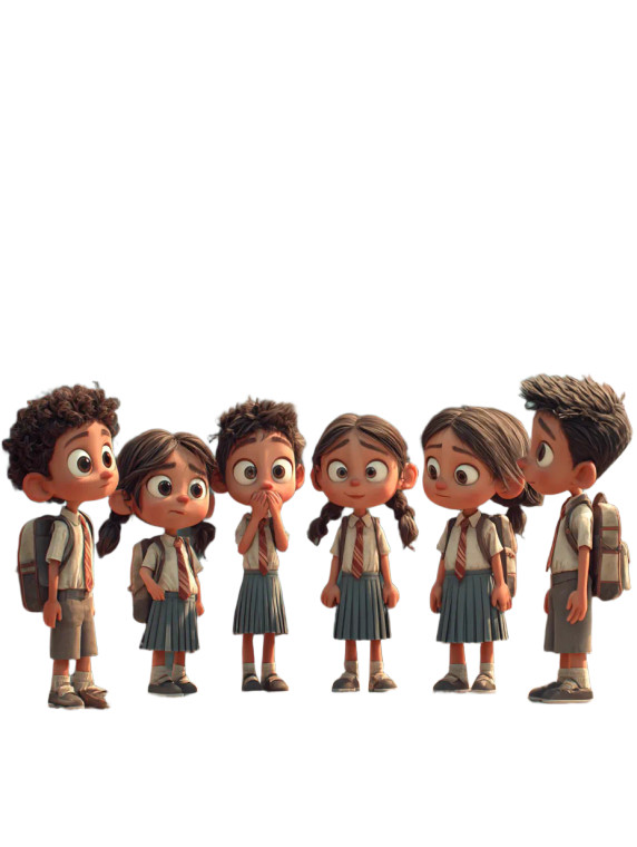 Stylized Indian Kids Vinyl Car Decal Sticker – Waterproof & UV-Resistant 