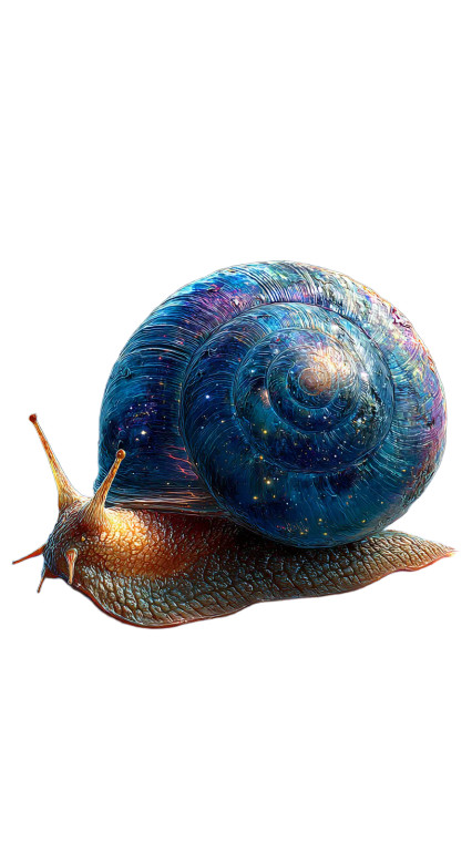 Cosmic Nebula Snail Vinyl Car Decal Sticker – Waterproof & UV-Resistant 