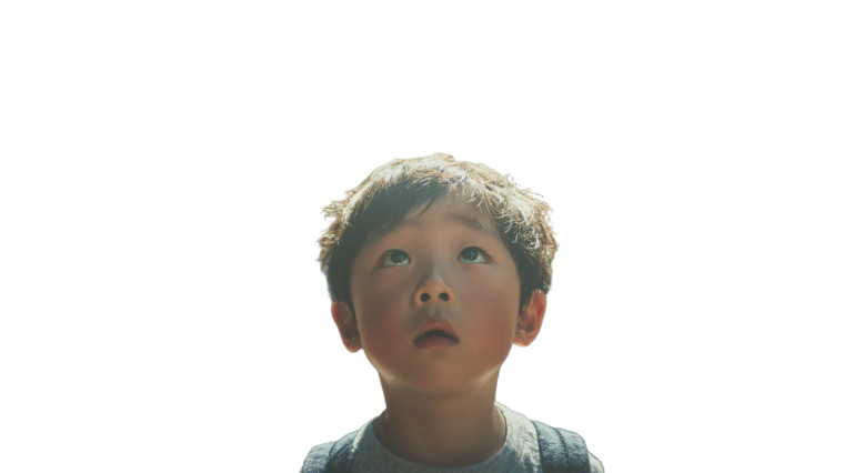 Curious Korean Child Vinyl Car Decal Sticker – Waterproof & UV-Resistant 