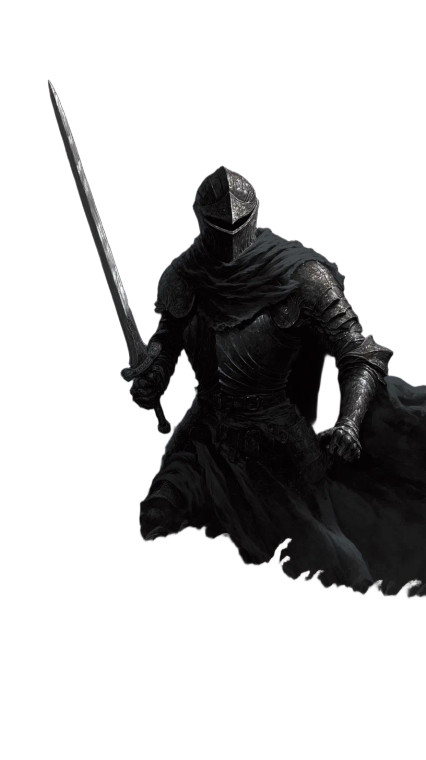 Dark Fantasy Knight V131 Vinyl Car Decal Sticker – Waterproof & UV-Resistant 