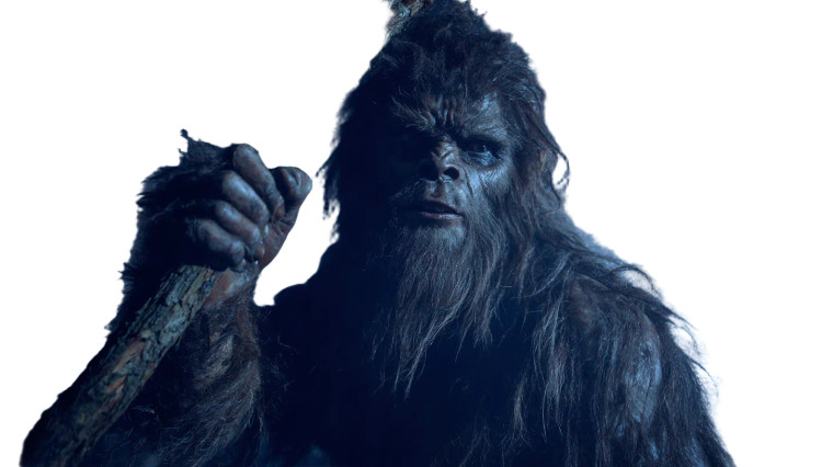 Angry Sasquatch Swinging Vinyl Car Decal Sticker – Waterproof & UV-Resistant 