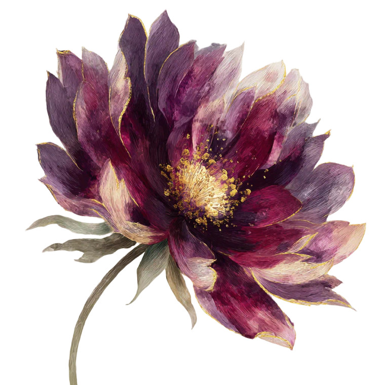Luxurious Velvet Flower Vinyl Car Decal Sticker – Waterproof & UV-Resistant 