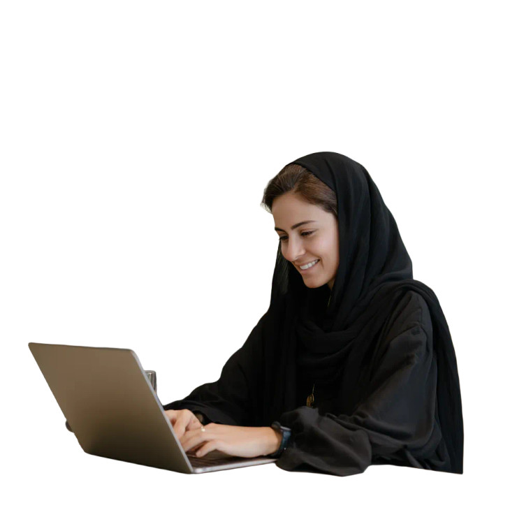 Smiling Saudi Woman V3 Vinyl Car Decal Sticker – Waterproof & UV-Resistant 