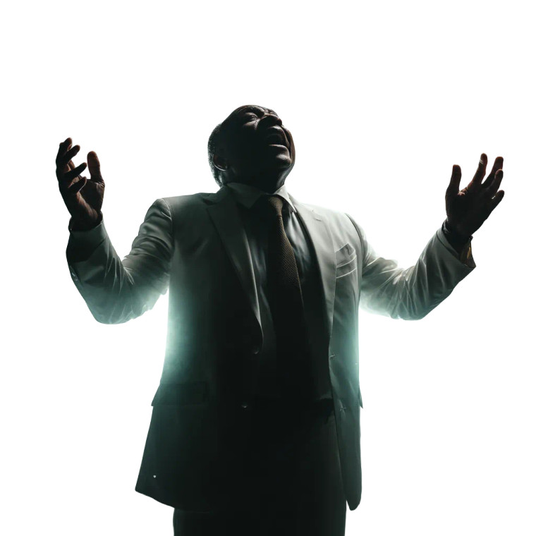 Silhouetted Preacher Vinyl Car Decal Sticker – Waterproof & UV-Resistant 