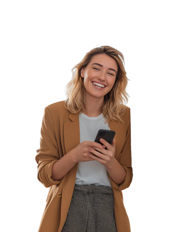 Happy Woman V4 Vinyl Car Decal Sticker – Waterproof & UV-Resistant 