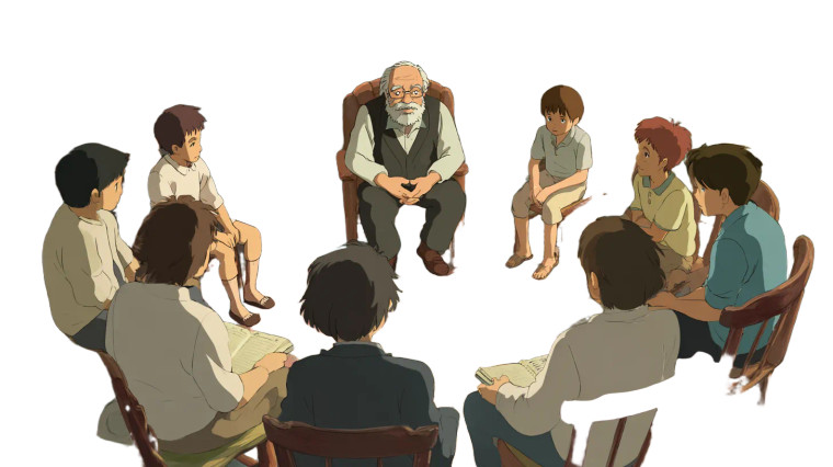 Ghibli Style Teacher Vinyl Car Decal Sticker – Waterproof & UV-Resistant 