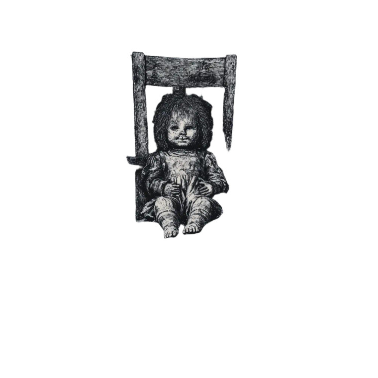 Creepy Doll V2 Vinyl Car Decal Sticker – Waterproof & UV-Resistant 