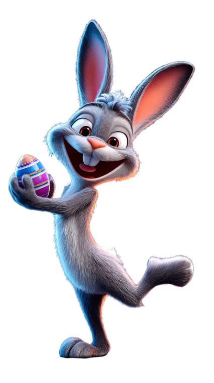 Happy Easter Bunny V10 Vinyl Car Decal Sticker – Waterproof & UV-Resistant 