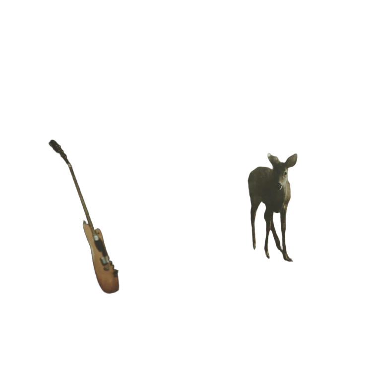 Lone Fawn Scene Vinyl Car Decal Sticker – Waterproof & UV-Resistant 